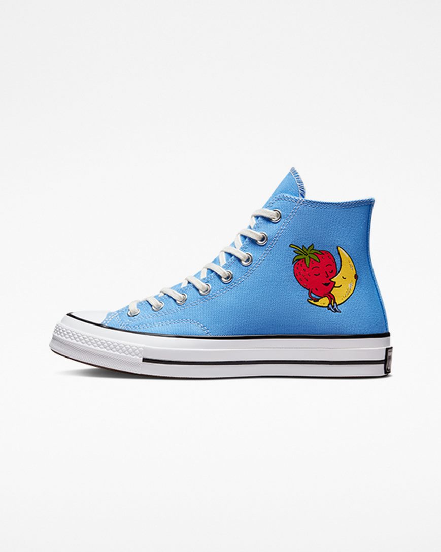 Women's Converse x Sky High Farm Workwear Chuck 70 High Top Shoes Blue / Multicolor / White | AU 1E894Y